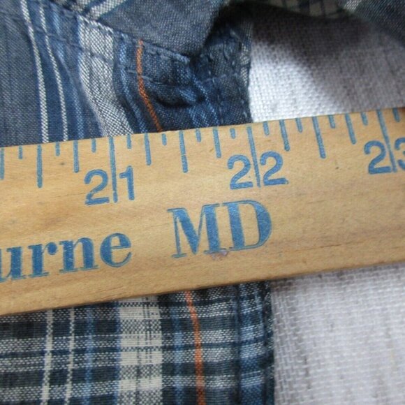 Vans Off The Wall Shirt Mens L Multi Plaid Long Sleeve Snap Button Down RN96277 - Picture 9 of 12